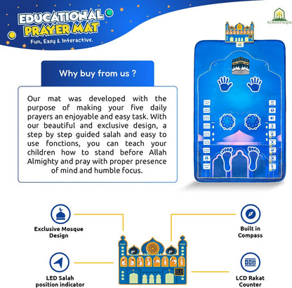 Educational Prayer Mat V2 (Boys Edition)